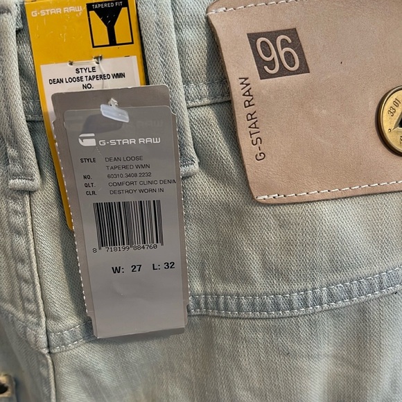 NWTS G STAR RAW DEAN LOOSE JEANS (27) - Picture 11 of 11